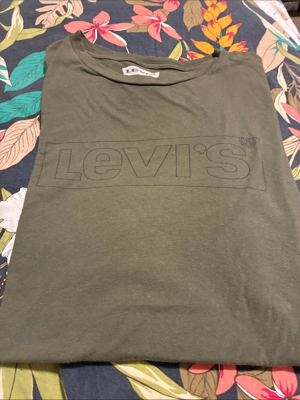 Levi's Olive Green Logo Short Sleeve Tee